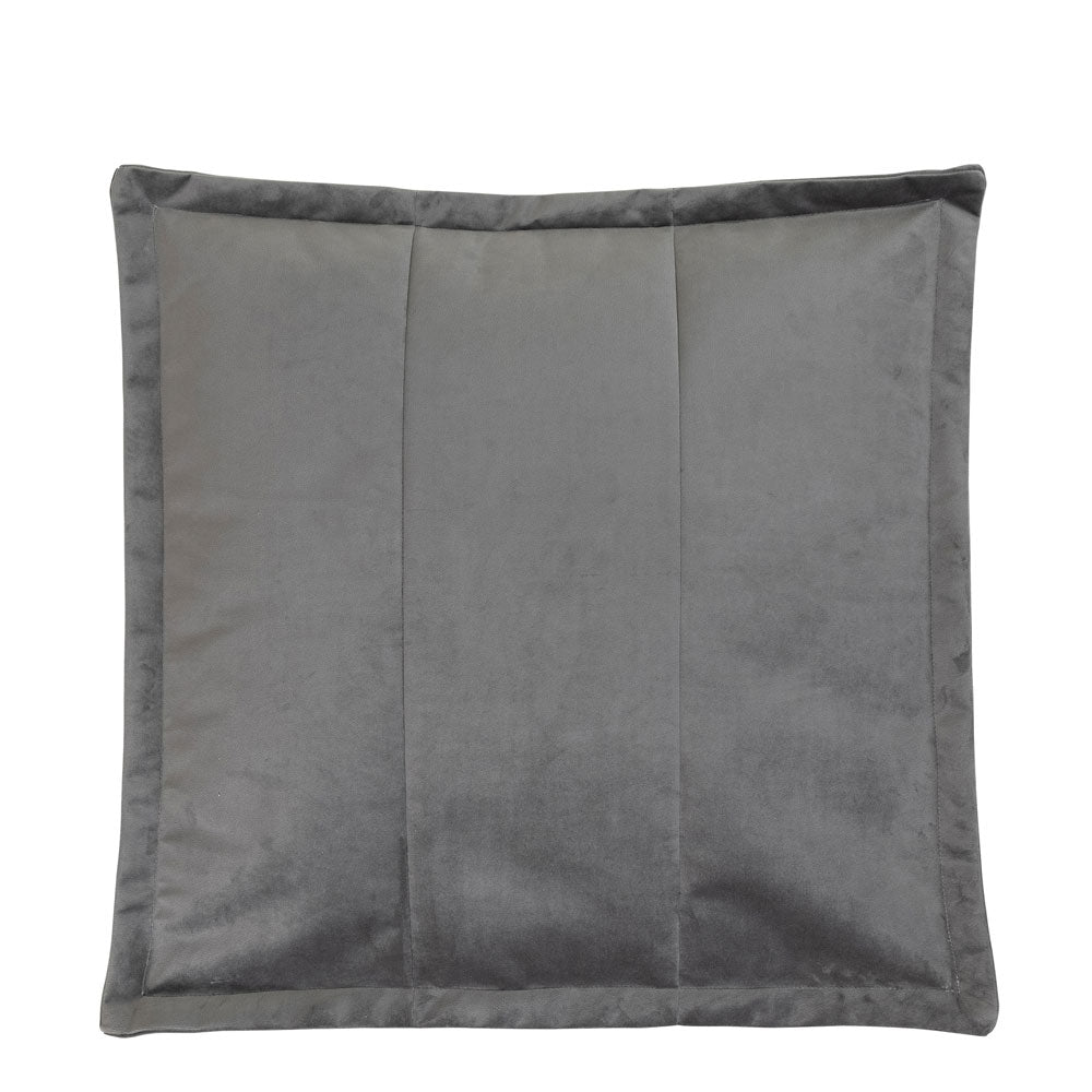 Vita Velvet Footstool Bean Bag Pouffe | Charcoal