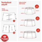 Faux Rattan Christmas Tree Skirt Snap Design 65cm