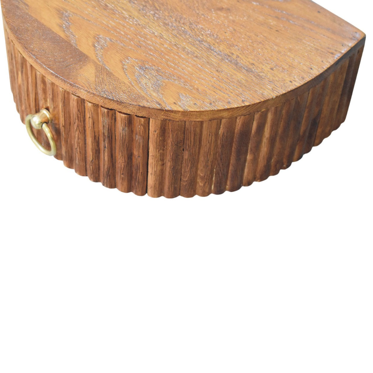 Artisan Furniture Solid Wood Ring Pull Wall Nightstand