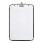 Breeins Rectangular Silver Accent Wall Mirror 60x90 Cm, Metal Frame, Decorative Home Wall Mirror