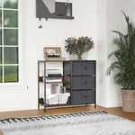 Chest Dresser Tower With 3 Drawers Storage Cabinet Organizer | One Size | Black