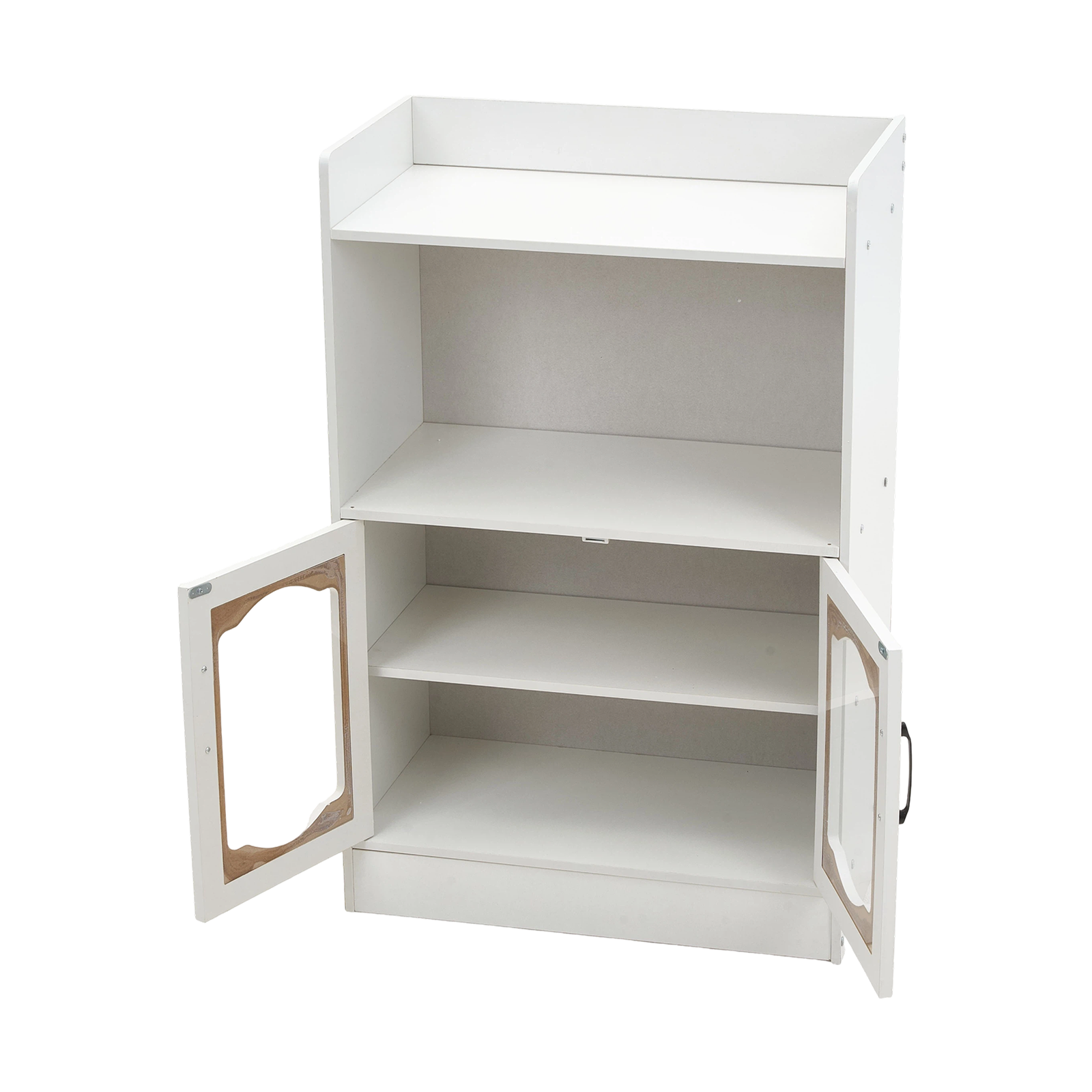 Breeins Wooden Sideboard Storage Cabinet With Microwave Counter