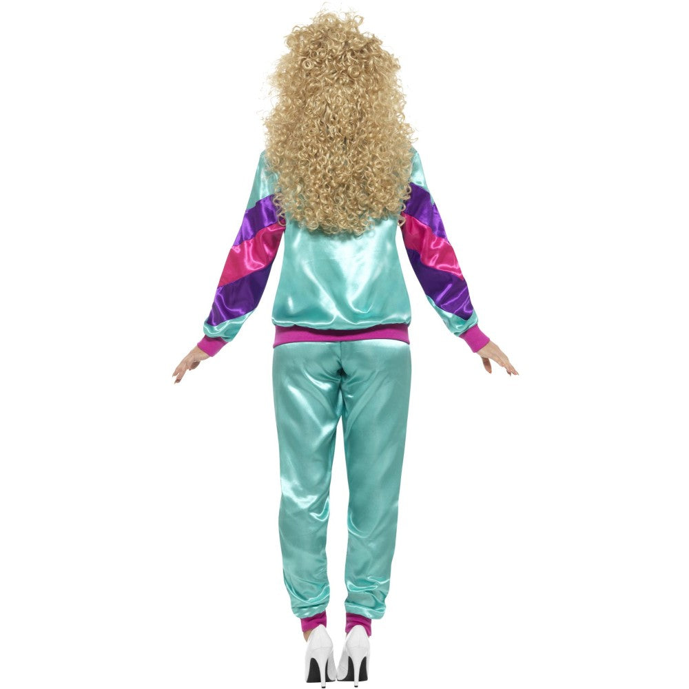 80s Height Of Fashion Shell Suit Costume | Large | Purple