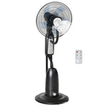 18" Pedestal Fan With Water Mist Spray, 2.8l Tank