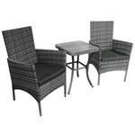 Rattan Bistro Set | Grey