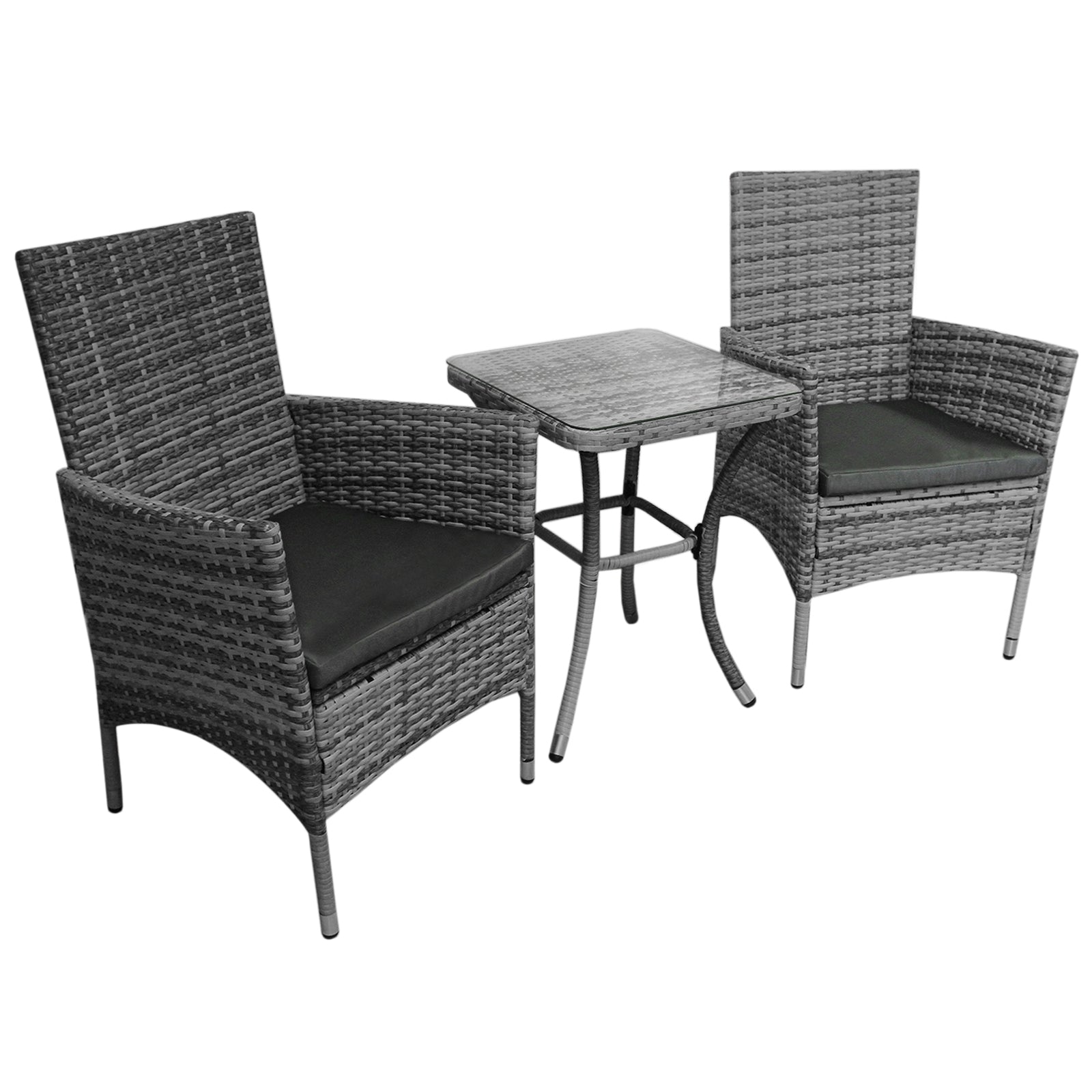 Rattan Bistro Set | Grey