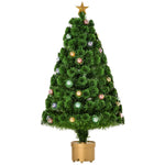 3/4/5ft Prelit Christmas Tree Fiber Optic Home | 4ft | Green