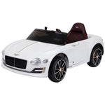 Electric Ride-on Car W/ Led Lights Music Parental Remote Control | White