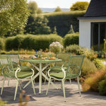 5-piece Rattan Outdoor Dining Set | Green