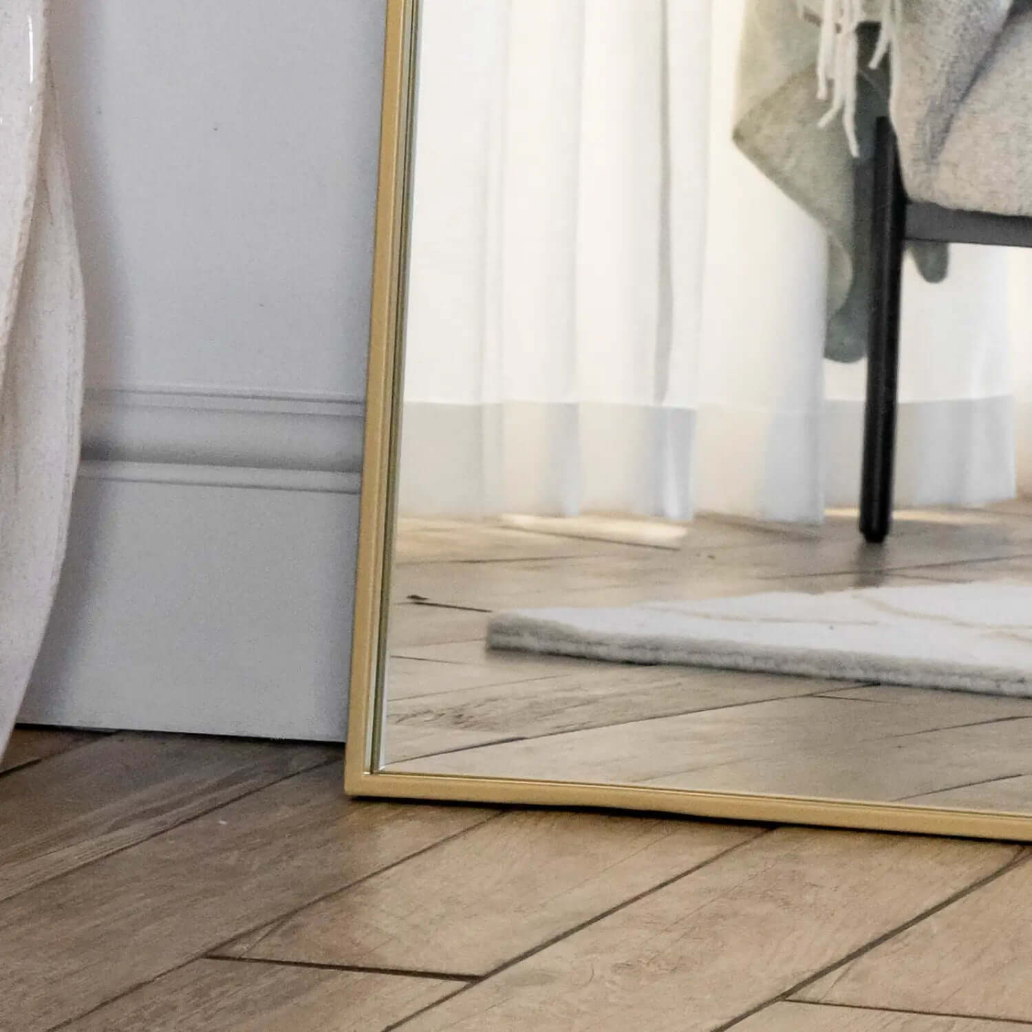 Yōko - Metal Gentle Arch Mirror | 150cm x 60cm | Gold