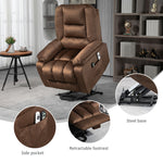 Lift Chair W/ Vibration Massage Heat Assembly | Brown