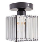 Modern Crystal Ceiling Light D15×h17cm Fixture With Iron And Glass Crystal Lampshade