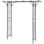 Outsunny Garden Arch Arbor For Decorative Climbing Plants Lawn Garden