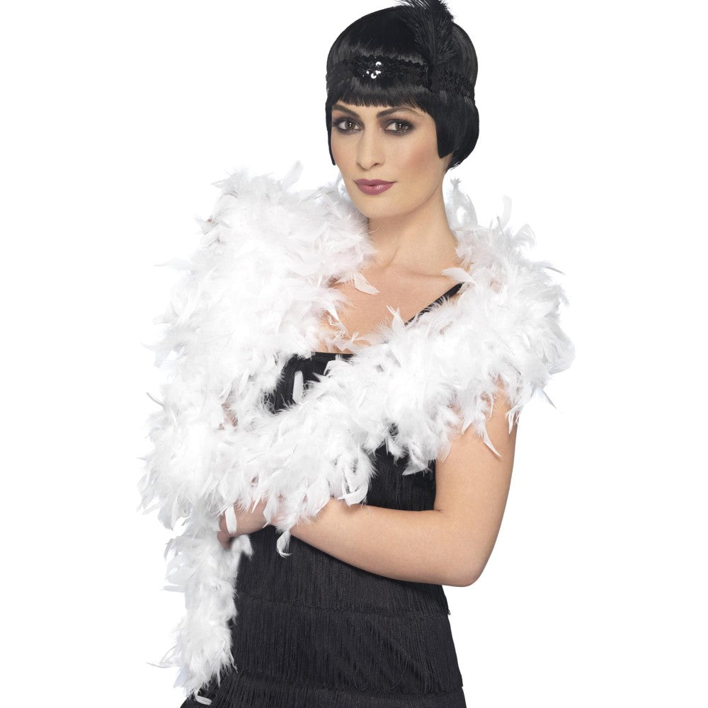 Deluxe Feather Boa | White