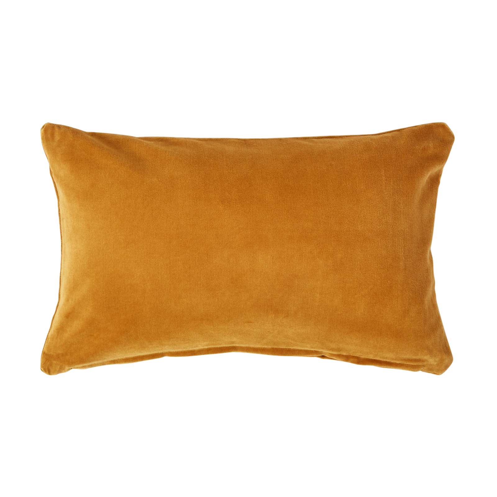 Luxury Cotton Velvet Cushion Cover | 30cm x 50cm | Mustard