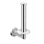 Toilet Roll Holder With Lid, Vertical, Silver, Architect S+ Collection