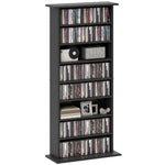 Cd Storage Unit Dvd Tower Blu-ray Storage Shelf For Office | Small | Black