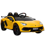 Lamborghini Svj 12v Ride-on Car W/ Lights Music Remote 3-8 Yrs | Yellow
