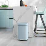 12/20l Kitchen Pedal Bin Metal Rubbish Bin Soft-close Lid | Large | Light Green