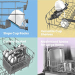 Cloud Wash Freestanding Dishwasher With 12 Place Settings-fd1201p-w