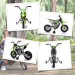 12v Kids Electric Motorbike W/ Twist Grip Throttle, Music | Green
