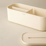 Bathroom Organiser Storage Box Freestanding Alife Collection | Pale Green