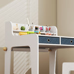 Art Table And Chair Set For Children With Drawers