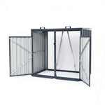 Nicoman Outdoor Metal Bin Storage Double Wheelie Bin Storage Shed