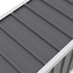 320l Outdoor Storage Box With Metal Frame – Weatherproof Garden & Patio Storage For Tools, Cushions, With Combination Lock | Grey