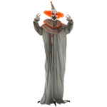 Halloween Clown Animatronic Prop With Light Up Eyes, For Indoor Outdoor