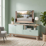 HOMCOM Entertainment Center With Adjustable Shelf For Tvs Up To 36 Inch