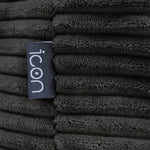 Frankie Cord Bean Bag Pouffe | Charcoal