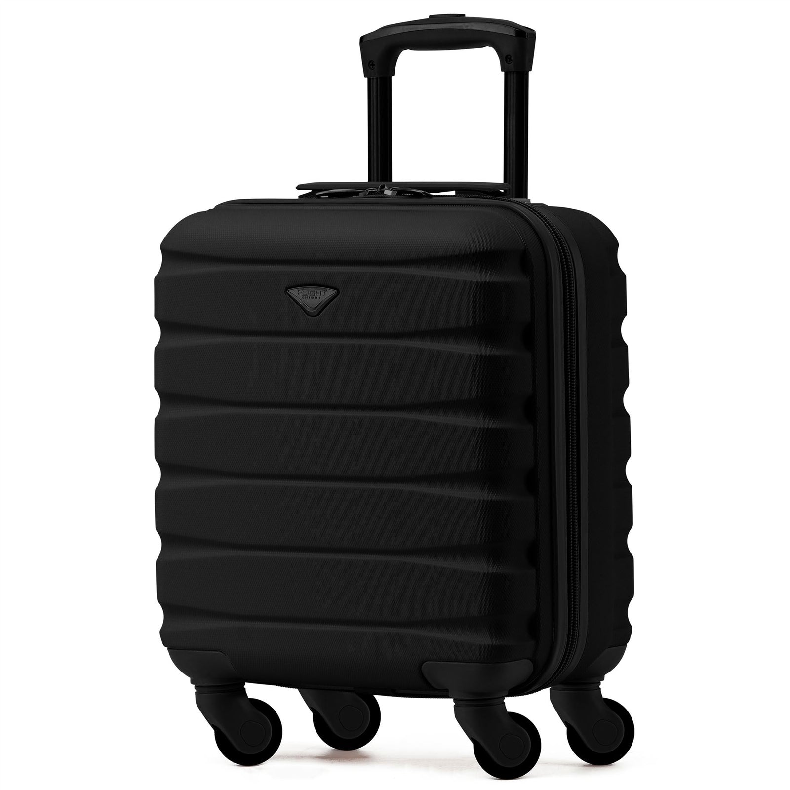 45x36x20cm Lightweight Underseat Cabin Carry On Suitcase - 100+ Airline Approved - Hard Shell Luggage - 4 Wheels | 45 x 36 x 20cm | Black