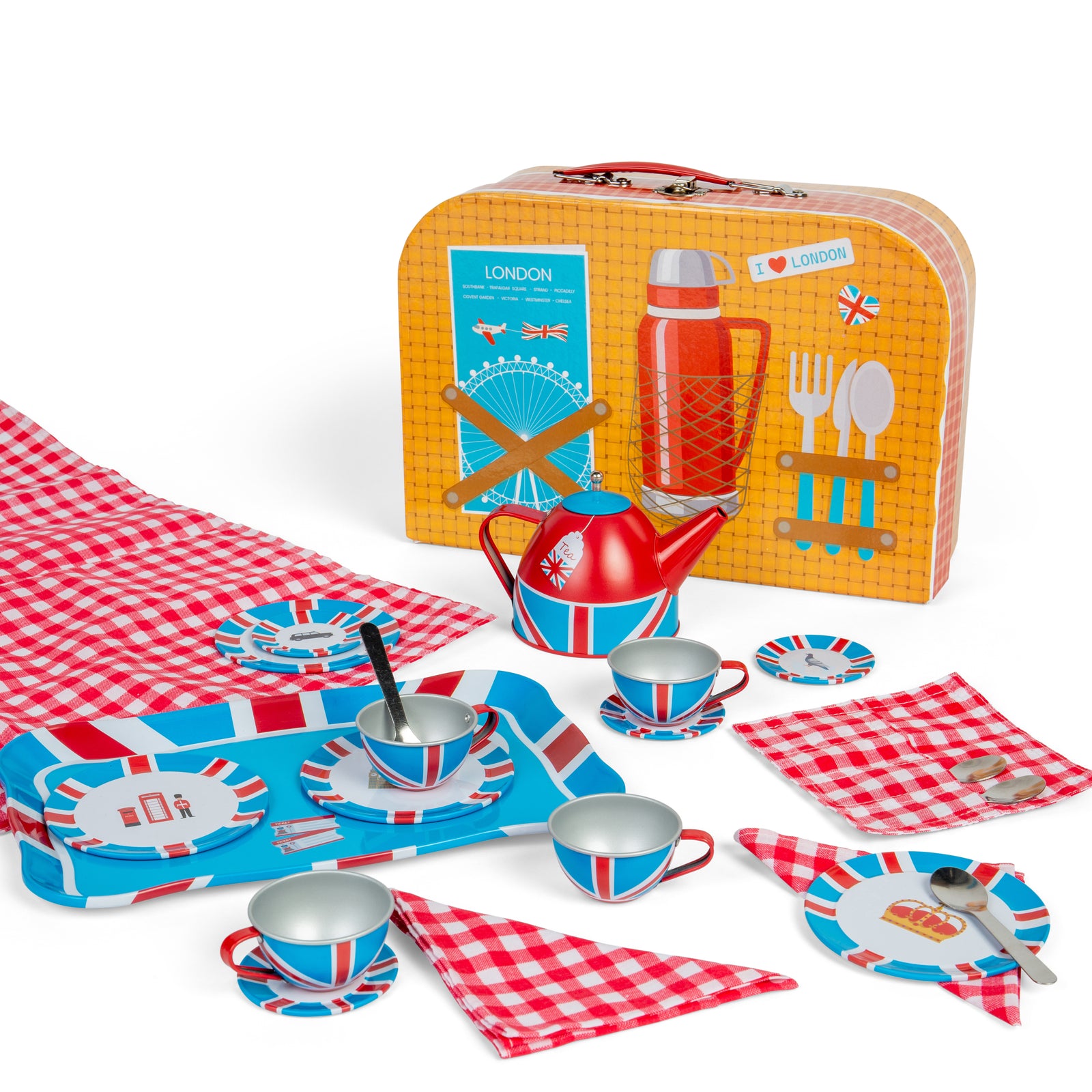 London Tin Tea Set For Kids