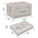 Collapsible Outdoor Camping Storage Box Folding Container | 45l | White