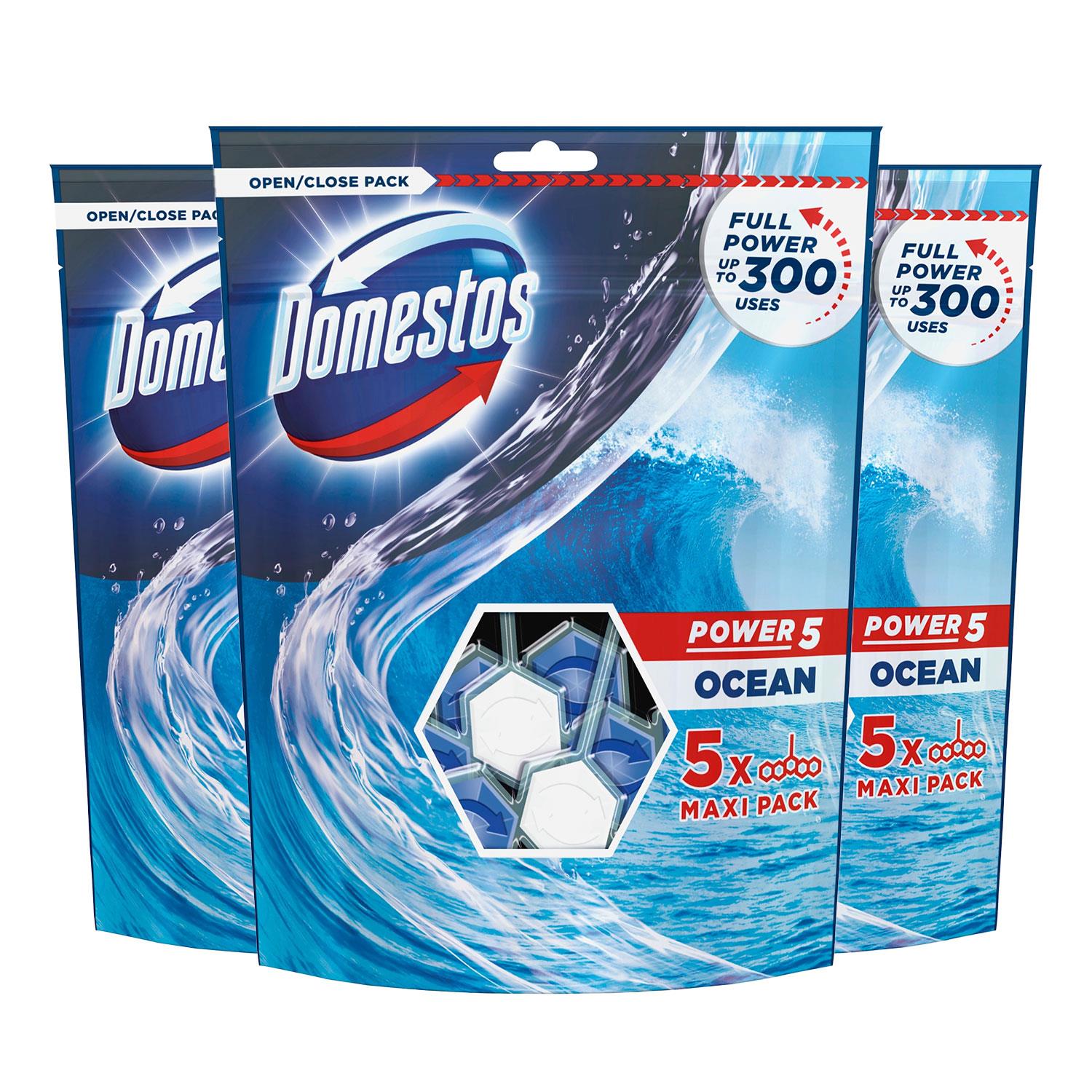 Power 5 Ocean Toiletrimblocks For Longlasting Protection 55g, 3pk