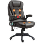 Executive Massage Heating Leather Chair | Brown