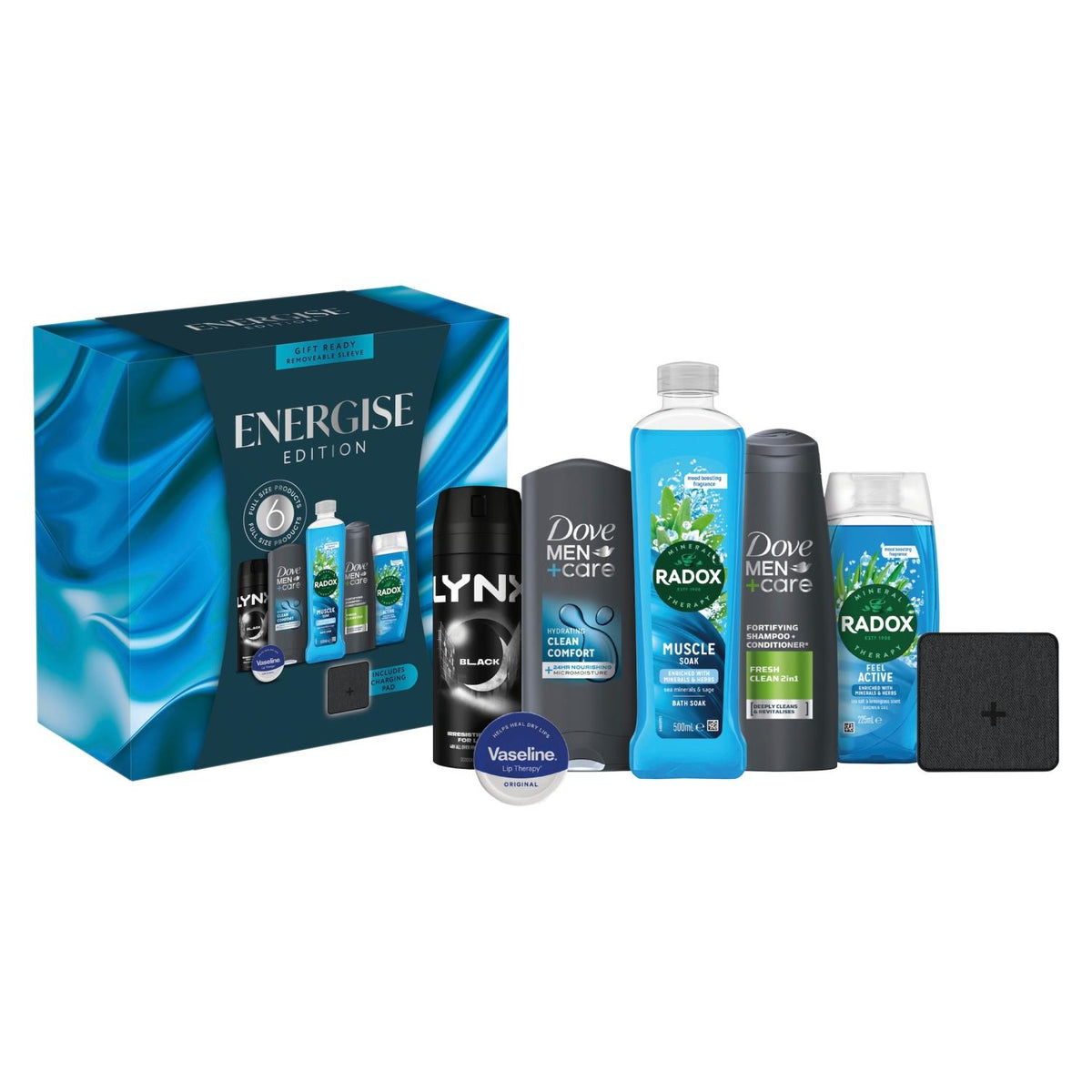 DOVE Multi Branded Energise Edition Gift Set, Radox, Lynx, Vaseline