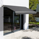 4x2.5m Retractable Manual Awning, Crank Handle