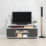 Tv Cabinet Stand Entertainment Media Black | White