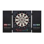 Electronic Dartboard Led 27 Games Storage Cabinet