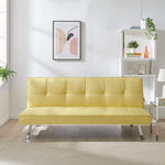 Click Clack Linen Blend Sofa Bed - 3 Seater | Yellow