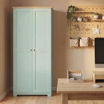 172cm Wooden Storage Cabinet Cupboard With 4 Shelves | Light Green
