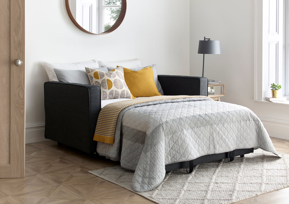 Troy 2 Seater Adjustable Sofa Bed | 2 Person | Grey