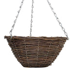 Rattan Round Hanging Basket - 14in | Set of 2