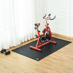 6mm Padded Gym Mat Non-slip Floor Protector 180x90cm | Black
