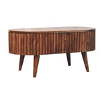 Solid Wood Honey Caramel Mokka Coffee Table, Lift-top Concealed Storage, Dark Brown