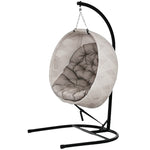 Hanging Egg Chair Outdoor Indoor Swing Chair, Folding Basket | Sand