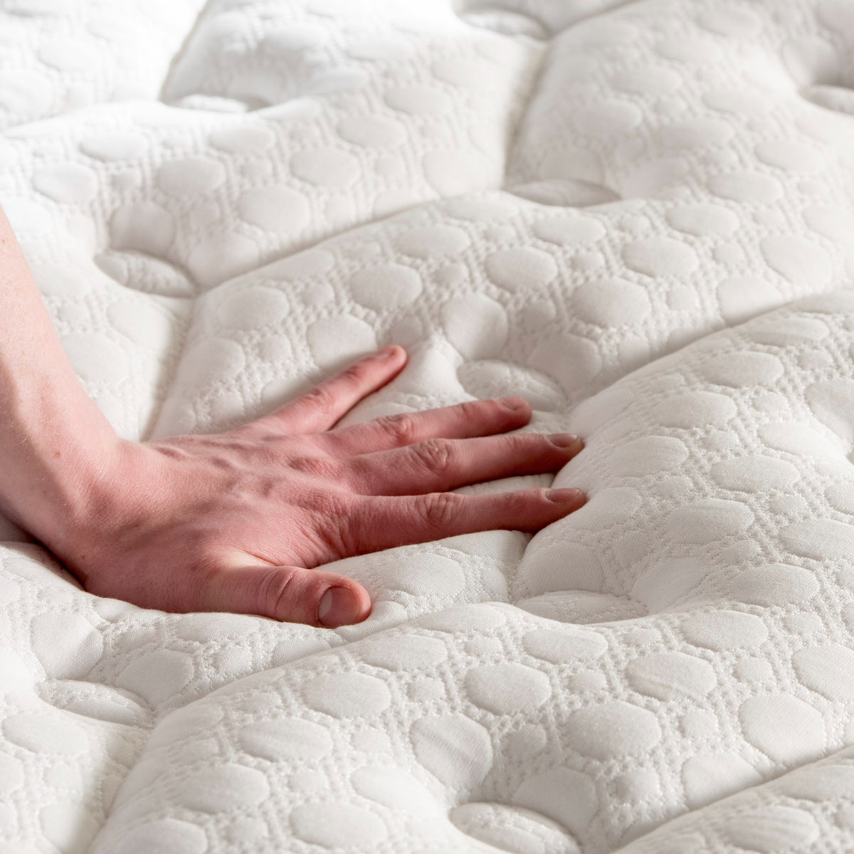 King Arthur 2000 Memory Hybrid Pillow Top | European Single | All White