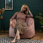 Sirena Scallop Chair Bean Bag | Pink